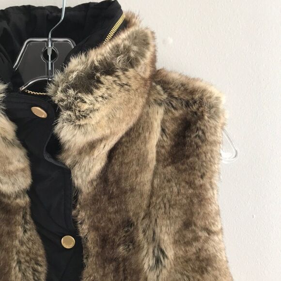 ELLEN TRACY faux fur vest coat - Picture 6 of 14